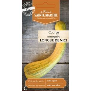 Graines Bio de Courge Musquée Longue de Nice (Ferme de Sainte Marthe) - Leaderplant