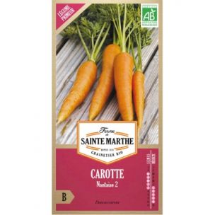 Graines Bio de Carotte Nantaise 2 (Ferme de Sainte Marthe) - Leaderplant