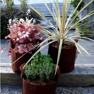 Pot ROOT POUCH Couleur CHOCOLAT Contenance 11L - Leaderplant