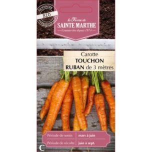 Ruban 3m Graines Bio Carotte Touchon (Ferme de Sainte Marthe) - Leaderplant