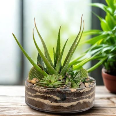 Aloe Vera (Barbadensis Miller) en  mini-motte - Leaderplant