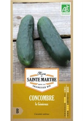 Graines Bio de Concombre Le Généreux (Ferme de Sainte Marthe) - Leaderplant