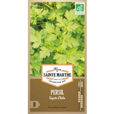 Graines Bio Persil Géant d'italie (Ferme de Sainte Marthe) - Leaderplant