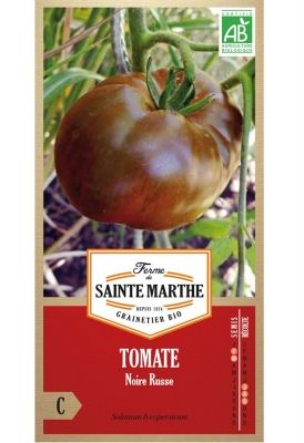Graines Bio de Tomate Noire Russe (Ferme de Sainte Marthe) - Leaderplant