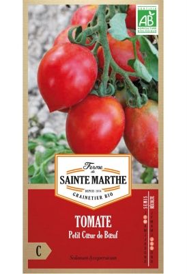 Graines Bio de Tomate Petit Coeur de Boeuf (Ferme de Sainte Marthe) - Leaderplant