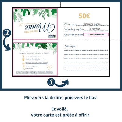 Pépi Chèque-cadeau pour fête des grands mères - Leaderplant