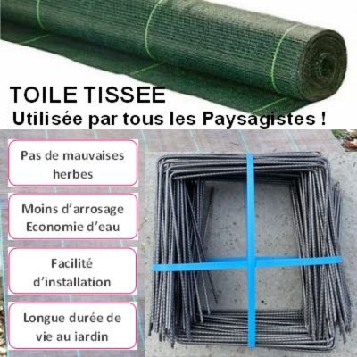 Kit Toile de Paillage + Agrafes de Fixation  - Leaderplant