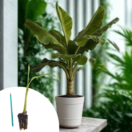 Bananier rustique en mini-motte  - Leaderplant