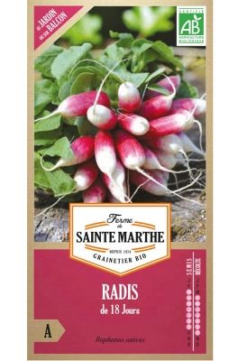 Graines Bio de Radis 18 jours (Ferme de Sainte Marthe) - Leaderplant