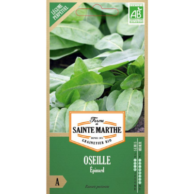 Graines d'Oseille Épinard AB (Ferme de sainte Marthe) - Leaderplant
