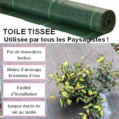 Toile de Paillage - Toile tissée qualité professionnelle - Leaderplant