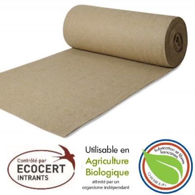 Toile de Paillage - Toile en chanvre et lin biodégradable - Leaderplant
