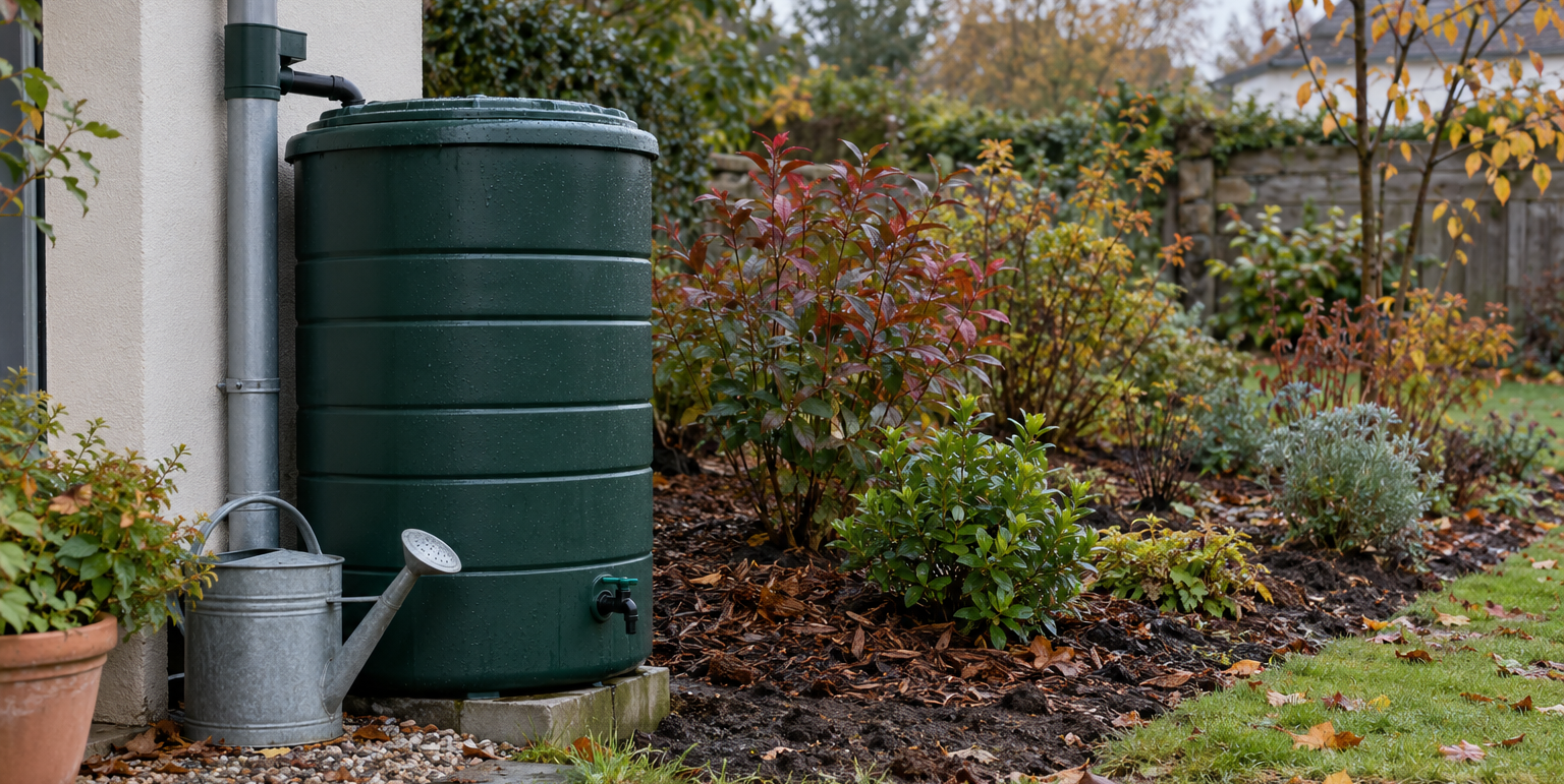Récupérateur d’eau de pluie et plantations d’automne : le combo économe