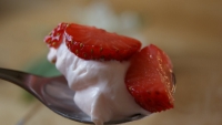 Fraises à la crème